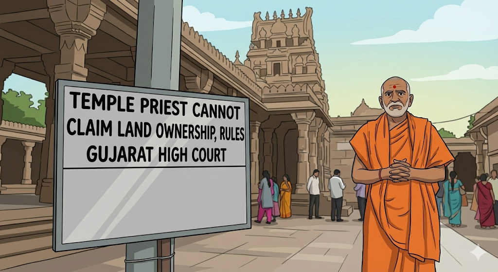 Temple Priest Cannot Claim Land Ownership; Gujarat High Court Upholds Property Rights and Rejects Adverse Possession Claim