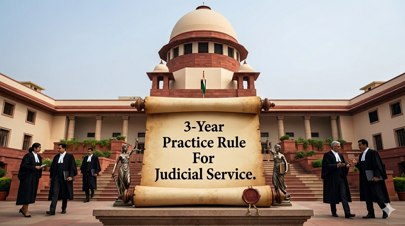 Supreme Court Expresses Reservations Over 3-Year Practice Rule for Judicial Service; Raises Concerns Over Impact on Women