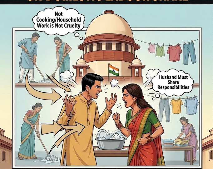 Supreme Court: Wife Not Cooking or Doing Household Work Is Not Cruelty, Husband Must Share Responsibilities