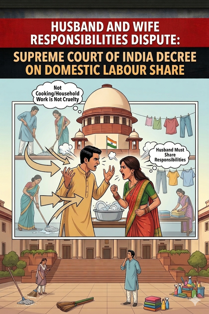 Supreme Court: Wife Not Cooking or Doing Household Work Is Not Cruelty, Husband Must Share Responsibilities