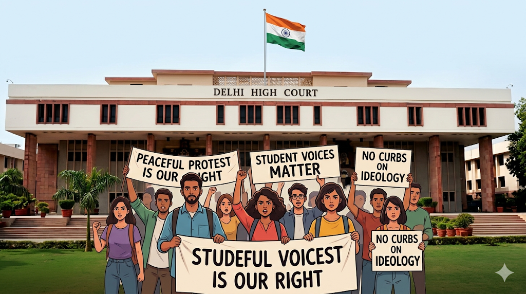 Universities Cannot Curb Peaceful Student Protests Over Ideological Differences: Delhi High Court