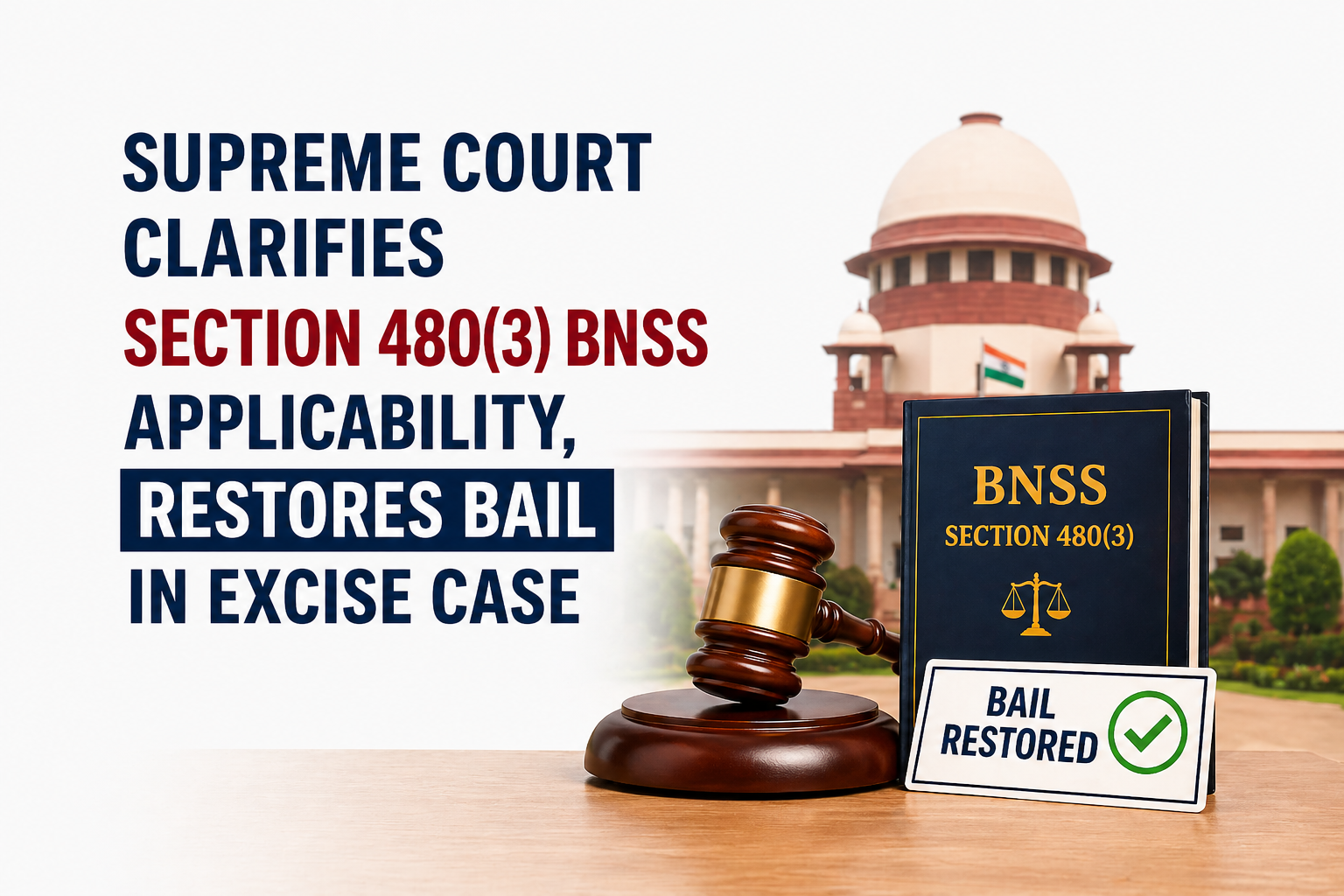 Bail Cancelled Using Wrong Provision: Supreme Court Pulls Up High Court for Misapplying Section 480(3) BNSS