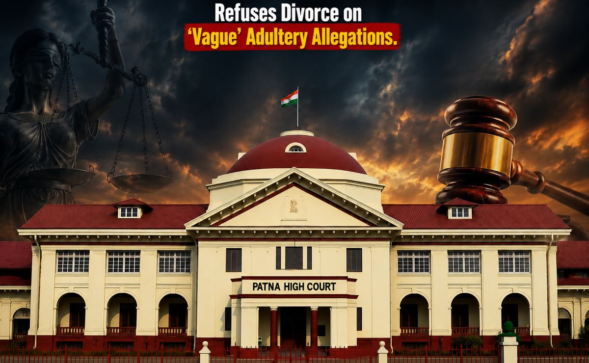 Patna High Court Refuses Divorce on “Vague” Adultery Allegations, Says Evidence Beyond Pleadings Cannot Be Considered